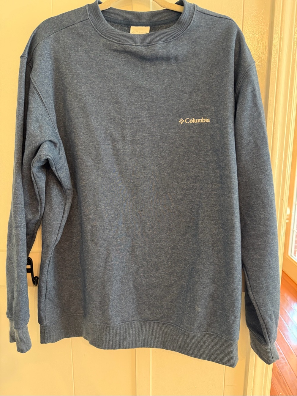 Columbia Men's Slate Blue Crewneck Sweatshirt with Small Logo